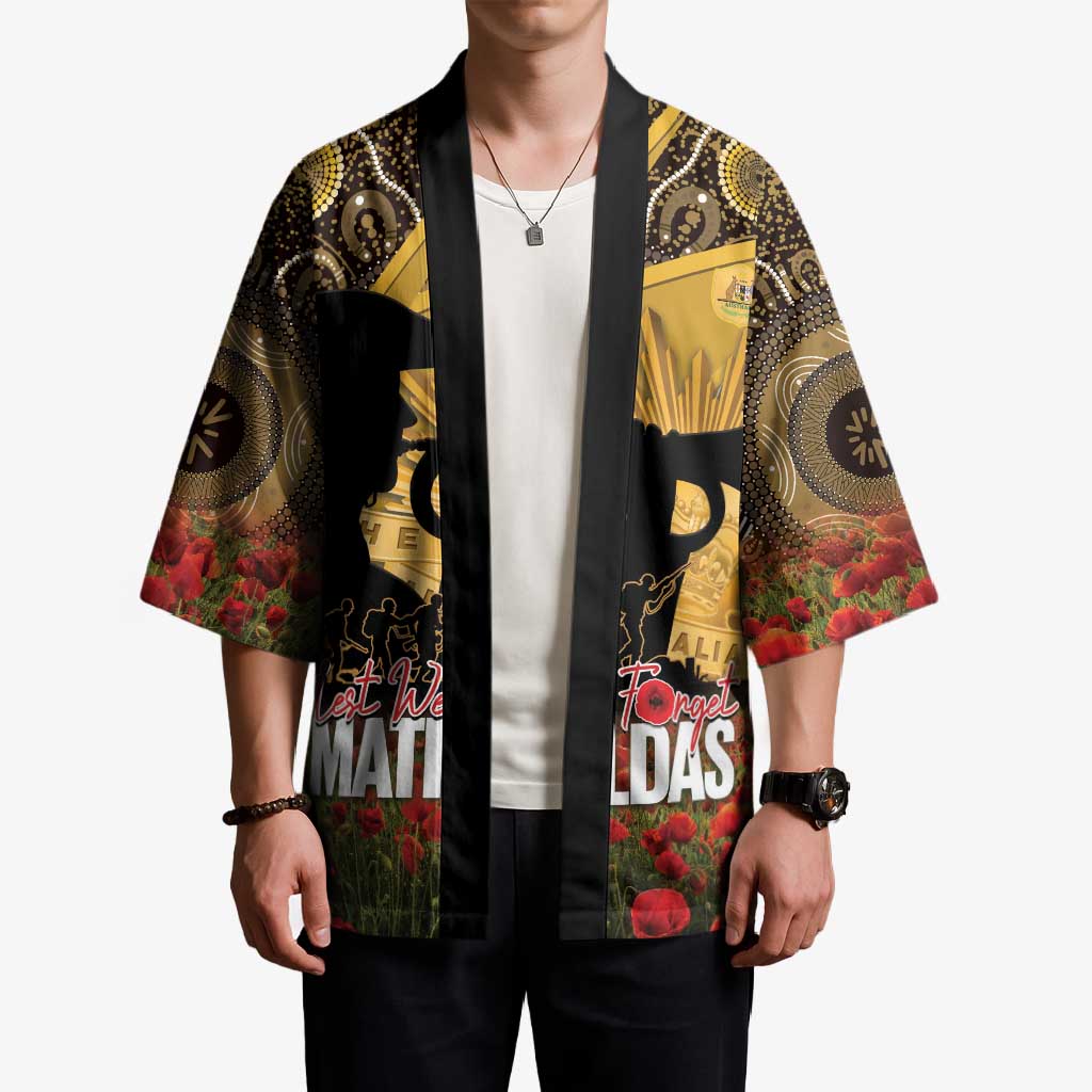 Personalised Australia Matildas ANZAC Day Kimono Last Post Poppy Lest We Forget