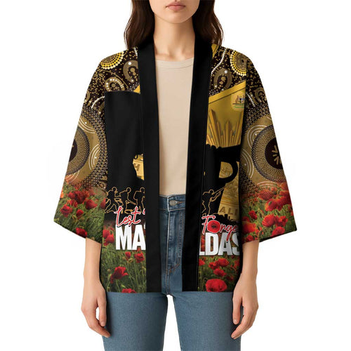 Personalised Australia Matildas ANZAC Day Kimono Last Post Poppy Lest We Forget