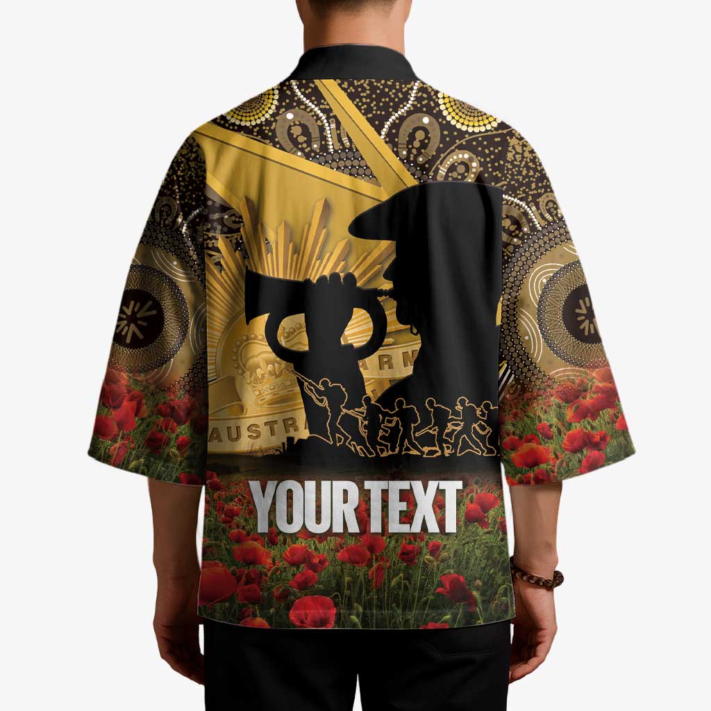 Personalised Australia Matildas ANZAC Day Kimono Last Post Poppy Lest We Forget