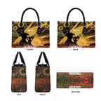 Personalised Australia Matildas ANZAC Day Leather Bag Last Post Poppy Lest We Forget
