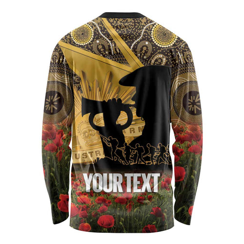 Personalised Australia Matildas ANZAC Day Long Sleeve Shirt Last Post Poppy Lest We Forget