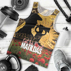 Personalised Australia Matildas ANZAC Day Men Tank Top Last Post Poppy Lest We Forget