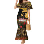 Personalised Australia Matildas ANZAC Day Mermaid Dress Last Post Poppy Lest We Forget