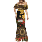 Personalised Australia Matildas ANZAC Day Mermaid Dress Last Post Poppy Lest We Forget