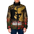 Personalised Australia Matildas ANZAC Day Padded Jacket Last Post Poppy Lest We Forget