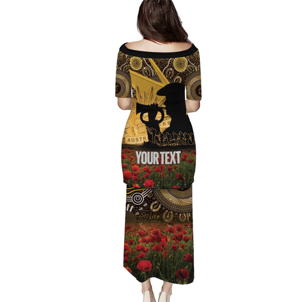 Personalised Australia Matildas ANZAC Day Puletasi Last Post Poppy Lest We Forget