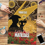Personalised Australia Matildas ANZAC Day Puzzle Last Post Poppy Lest We Forget