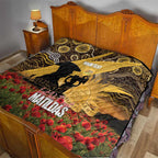 Personalised Australia Matildas ANZAC Day Quilt Last Post Poppy Lest We Forget