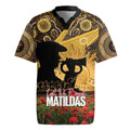 Personalised Australia Matildas ANZAC Day Rugby Jersey Last Post Poppy Lest We Forget
