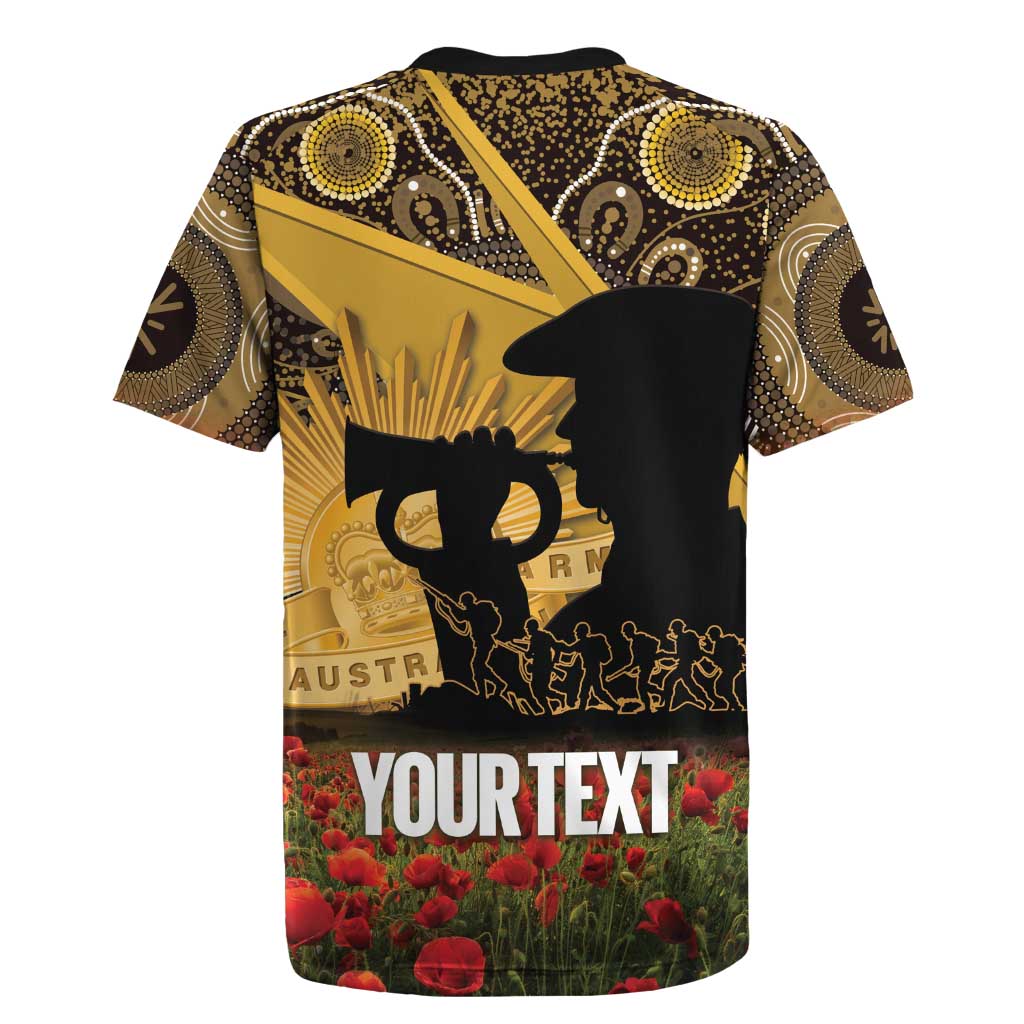 Personalised Australia Matildas ANZAC Day Rugby Jersey Last Post Poppy Lest We Forget