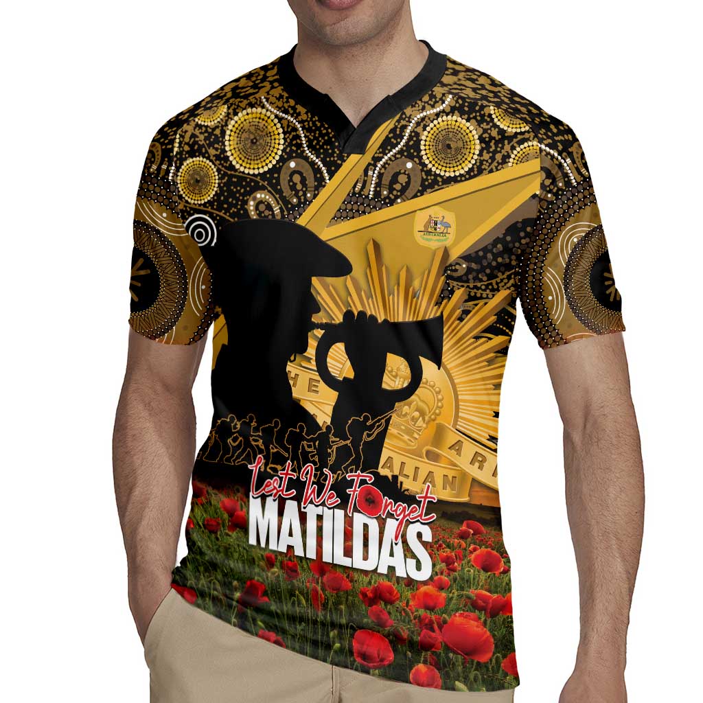 Personalised Australia Matildas ANZAC Day Rugby Jersey Last Post Poppy Lest We Forget