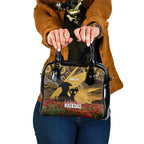 Personalised Australia Matildas ANZAC Day Shoulder Handbag Last Post Poppy Lest We Forget