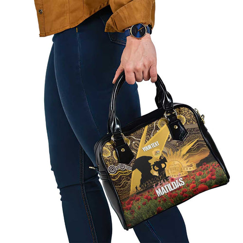 Personalised Australia Matildas ANZAC Day Shoulder Handbag Last Post Poppy Lest We Forget