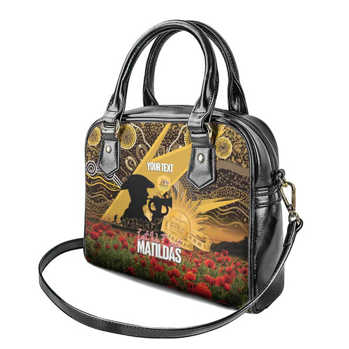 Personalised Australia Matildas ANZAC Day Shoulder Handbag Last Post Poppy Lest We Forget