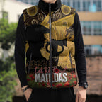 Personalised Australia Matildas ANZAC Day Sleeveless Puffer Jacket Last Post Poppy Lest We Forget