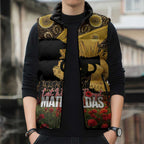 Personalised Australia Matildas ANZAC Day Sleeveless Puffer Jacket Last Post Poppy Lest We Forget
