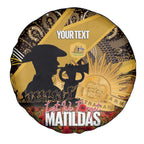 Personalised Australia Matildas ANZAC Day Spare Tire Cover Last Post Poppy Lest We Forget