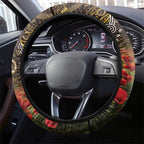 Australia Matildas ANZAC Day Steering Wheel Cover Last Post Poppy Lest We Forget