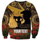 Personalised Australia Matildas ANZAC Day Sweatshirt Last Post Poppy Lest We Forget