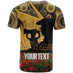 Personalised Australia Matildas ANZAC Day T Shirt Last Post Poppy Lest We Forget