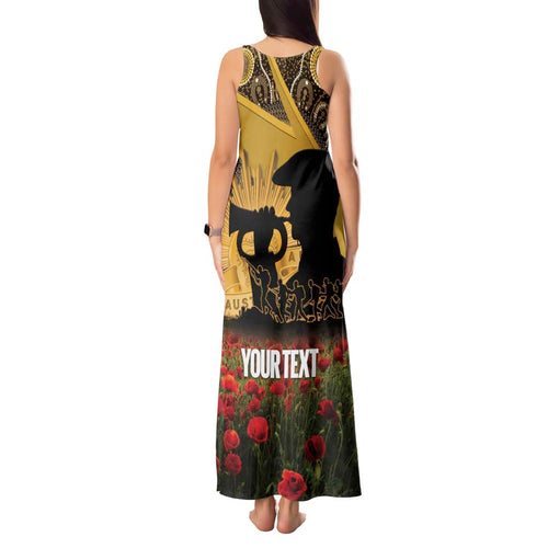 Personalised Australia Matildas ANZAC Day Tank Maxi Dress Last Post Poppy Lest We Forget