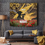 Personalised Australia Matildas ANZAC Day Tapestry Last Post Poppy Lest We Forget