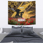 Personalised Australia Matildas ANZAC Day Tapestry Last Post Poppy Lest We Forget