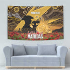 Personalised Australia Matildas ANZAC Day Tapestry Last Post Poppy Lest We Forget