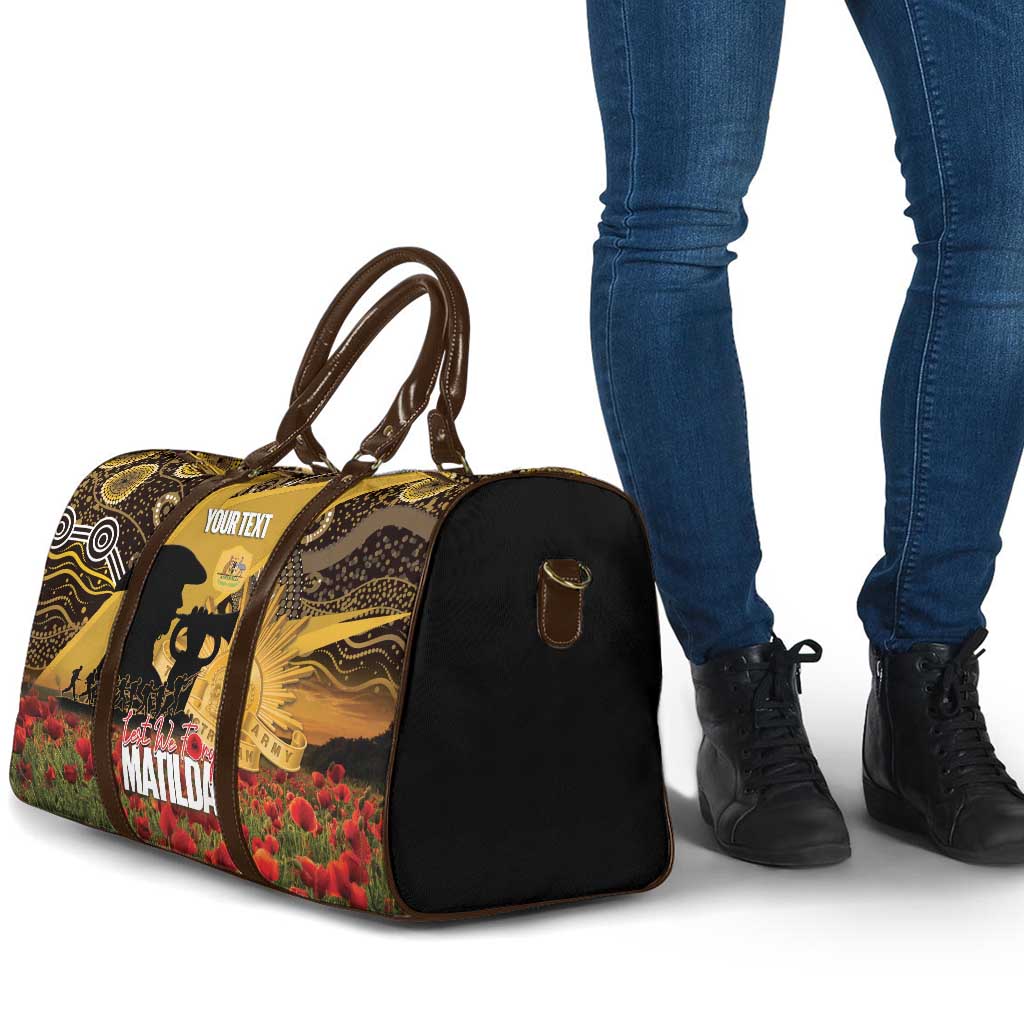 Personalised Australia Matildas ANZAC Day Travel Bag Last Post Poppy Lest We Forget