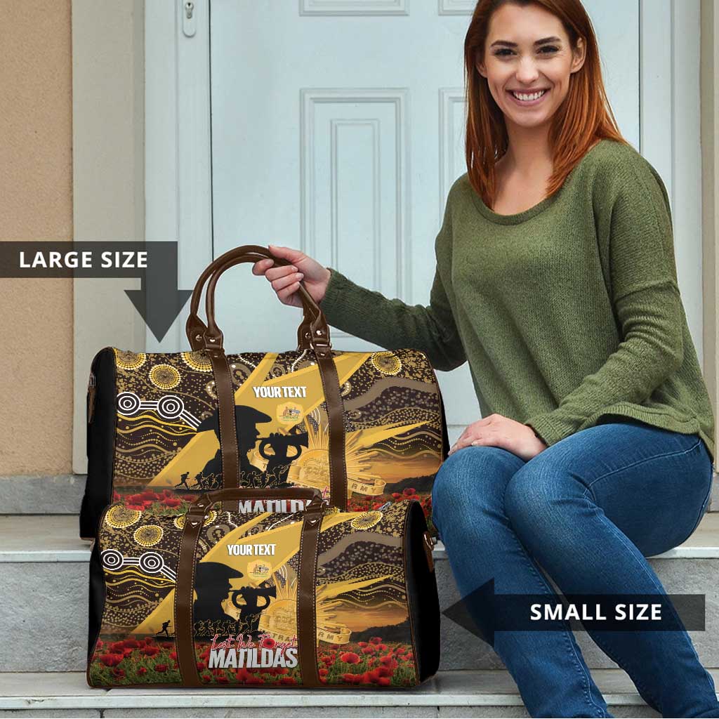 Personalised Australia Matildas ANZAC Day Travel Bag Last Post Poppy Lest We Forget