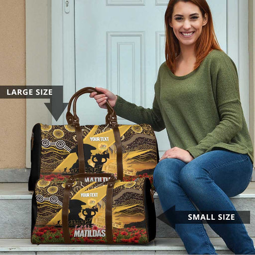 Personalised Australia Matildas ANZAC Day Travel Bag Last Post Poppy Lest We Forget