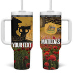 Personalised Australia Matildas ANZAC Day Tumbler With Handle Last Post Poppy Lest We Forget