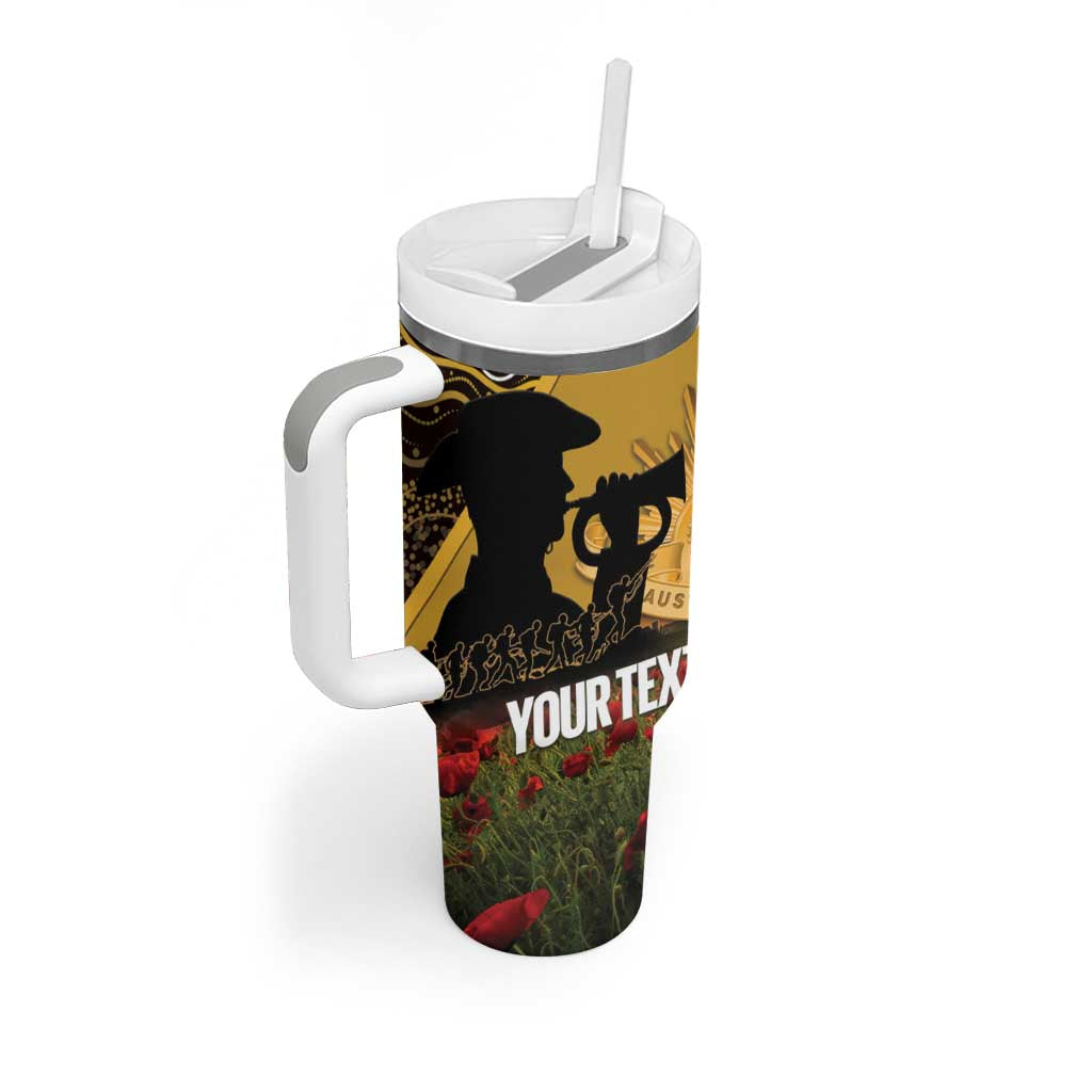 Personalised Australia Matildas ANZAC Day Tumbler With Handle Last Post Poppy Lest We Forget
