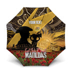 Personalised Australia Matildas ANZAC Day Umbrella Last Post Poppy Lest We Forget