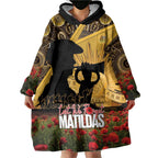 Personalised Australia Matildas ANZAC Day Wearable Blanket Hoodie Last Post Poppy Lest We Forget