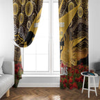 Personalised Australia Matildas ANZAC Day Window Curtain Last Post Poppy Lest We Forget
