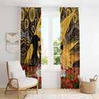Personalised Australia Matildas ANZAC Day Window Curtain Last Post Poppy Lest We Forget