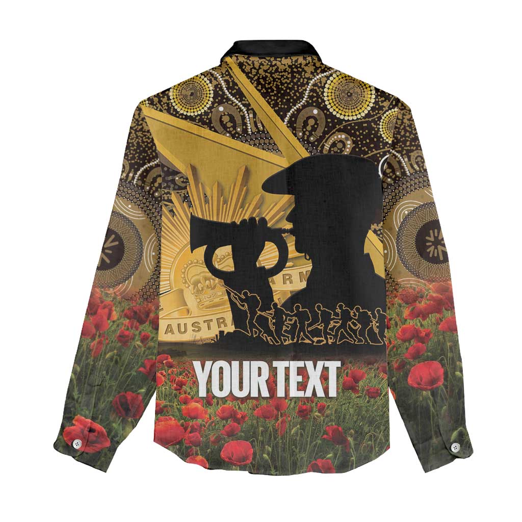Personalised Australia Matildas ANZAC Day Women Casual Shirt Last Post Poppy Lest We Forget
