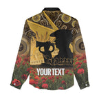 Personalised Australia Matildas ANZAC Day Women Casual Shirt Last Post Poppy Lest We Forget