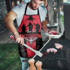 Personalised Essendon Football ANZAC Day Apron Bombers Poppy Lest We Forget