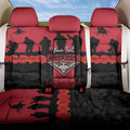 Personalised Essendon Football ANZAC Day Back Car Seat Cover Bombers Poppy Lest We Forget