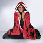 Personalised Essendon Football ANZAC Day Hooded Blanket Bombers Poppy Lest We Forget