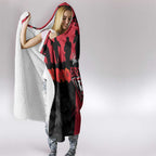 Personalised Essendon Football ANZAC Day Hooded Blanket Bombers Poppy Lest We Forget