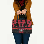 Personalised Essendon Football ANZAC Day Leather Bag Bombers Poppy Lest We Forget