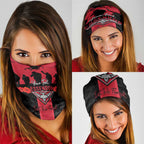 Personalised Essendon Football ANZAC Day Neck Gaiter Bombers Poppy Lest We Forget