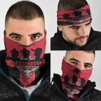 Personalised Essendon Football ANZAC Day Neck Gaiter Bombers Poppy Lest We Forget