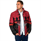 Personalised Essendon Football ANZAC Day Padded Jacket Bombers Poppy Lest We Forget