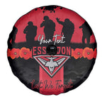 Personalised Essendon Football ANZAC Day Spare Tire Cover Bombers Poppy Lest We Forget