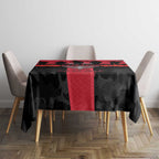 Personalised Essendon Football ANZAC Day Tablecloth Bombers Poppy Lest We Forget