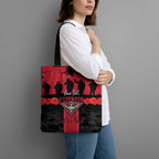 Personalised Essendon Football ANZAC Day Tote Bag Bombers Poppy Lest We Forget